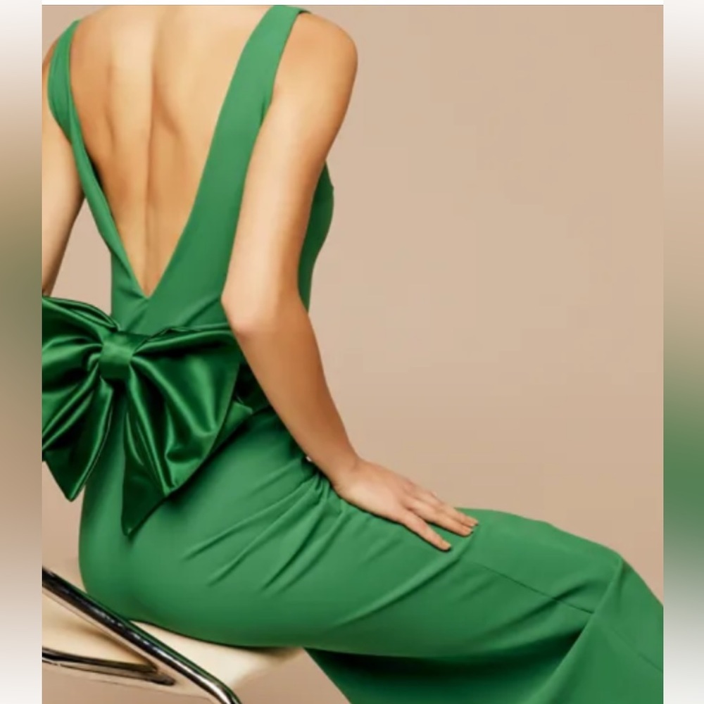 Chiara Boni Brestina Emerald green gown